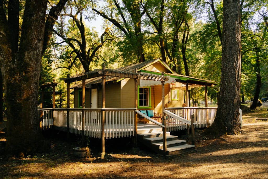 The Serene Studio cabin at the Pine Grove Cobb Resort.