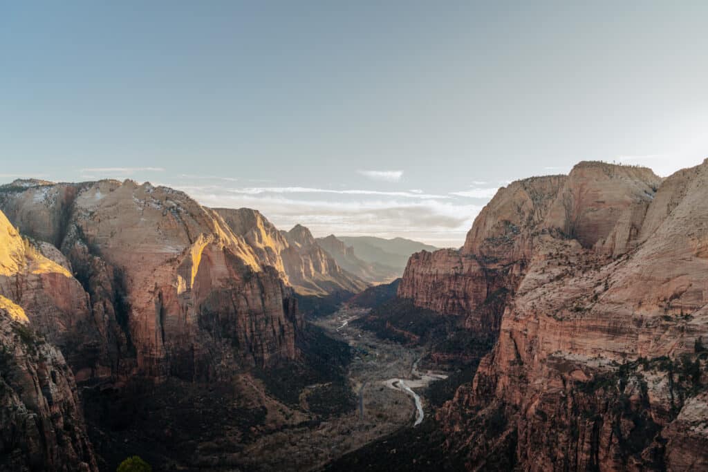The view from one of the best hikes in Zion National Park.