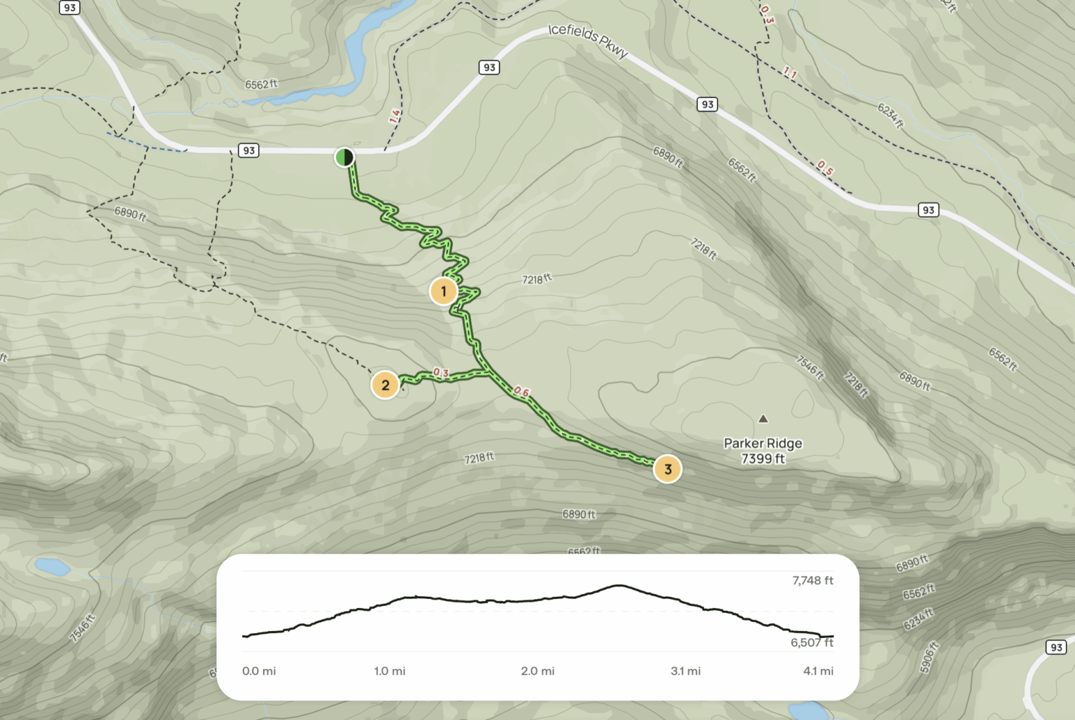 Hiking the Parker Ridge Trail in Banff National Park · Anna Tee